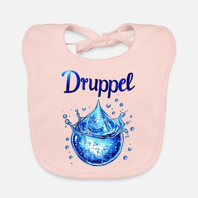 Wassertropfen Baby Bio-Lätzchen