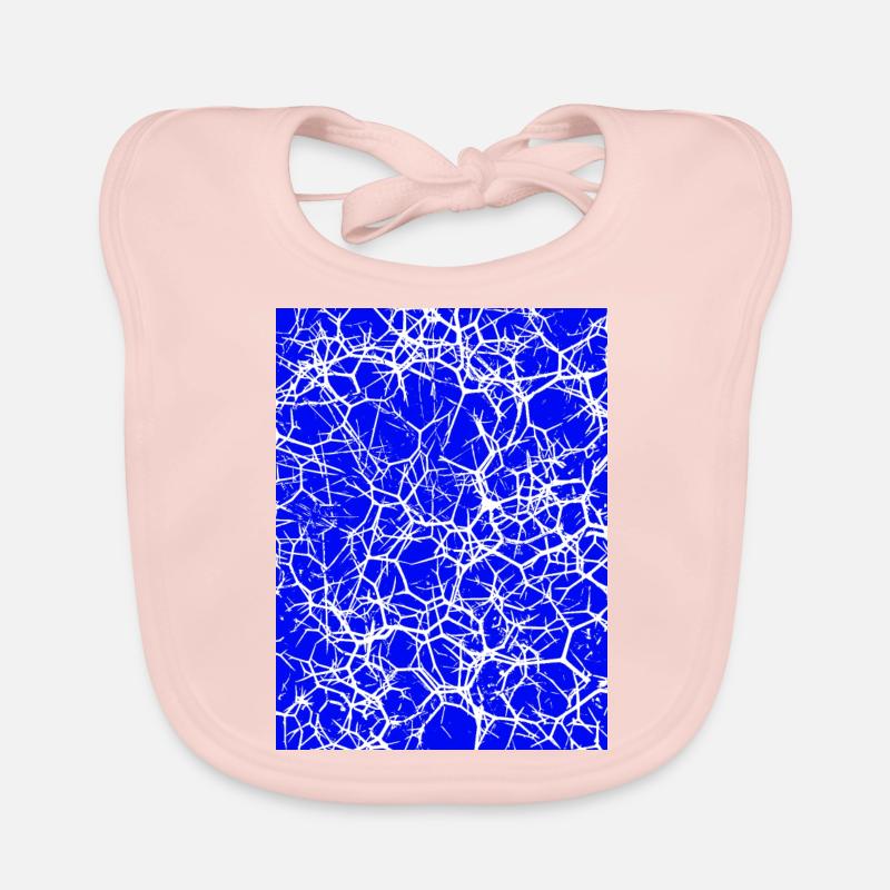 blue thorn pattern Organic Baby Bibs