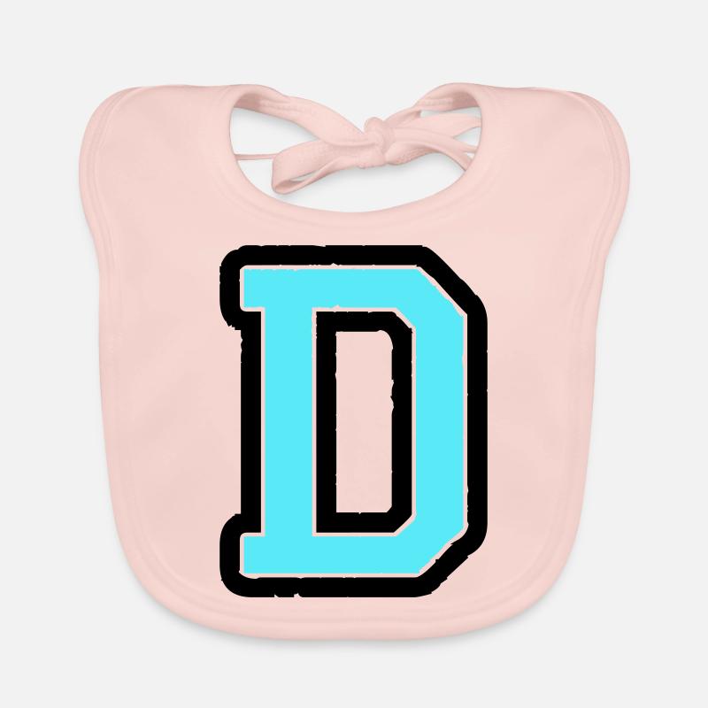 D Buchstabe Baby Bio-Lätzchen