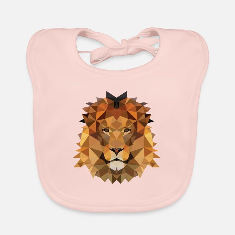 Polygone de lion Bavoir bio Bébé