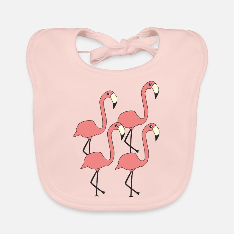 flamingo gruppe Baby Bio-Lätzchen