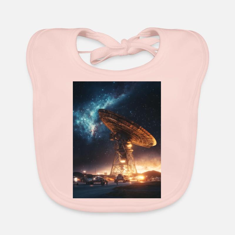 Perdu dans l’espace 1 4 - Bavoir bio Bébé - rose