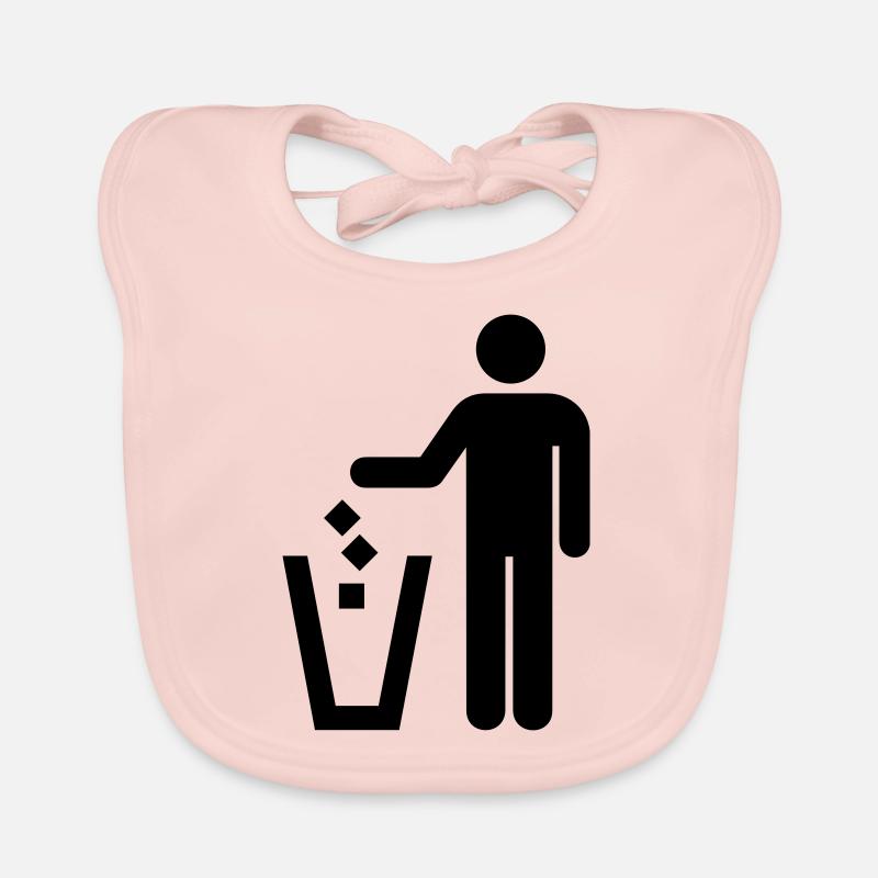 waste,waste container Organic Baby Bibs