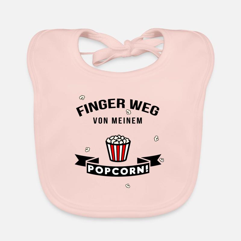 Popcorn lovers Organic Baby Bibs