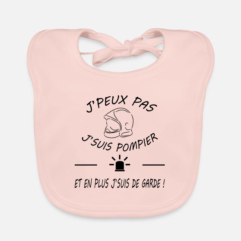 I can not be fireman Organic Baby Bibs