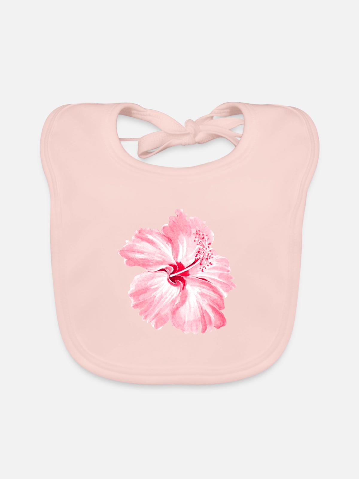Blume - Baby Bio-Lätzchen - Rose - Vorne