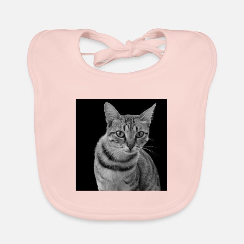 Chat blanc-noir Chat noir et blanc Bavoir bio Bébé