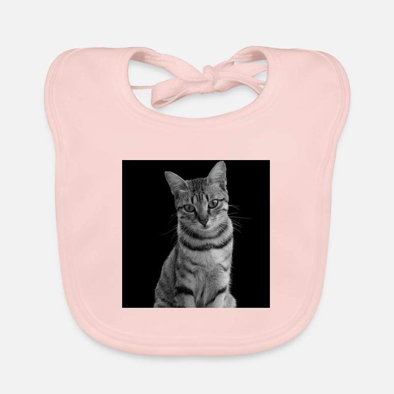 Chat blanc-noir Chat noir et blanc Bavoir bio Bébé