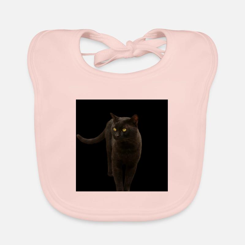 chat noir chat chaton Bavoir bio Bébé