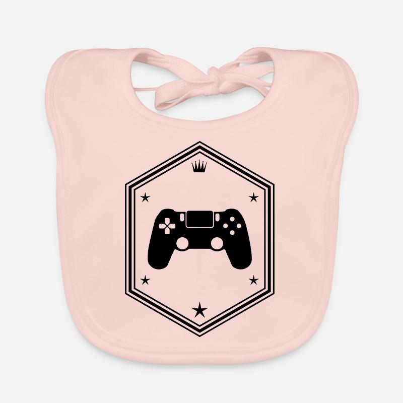 controller gamer Organic Baby Bibs