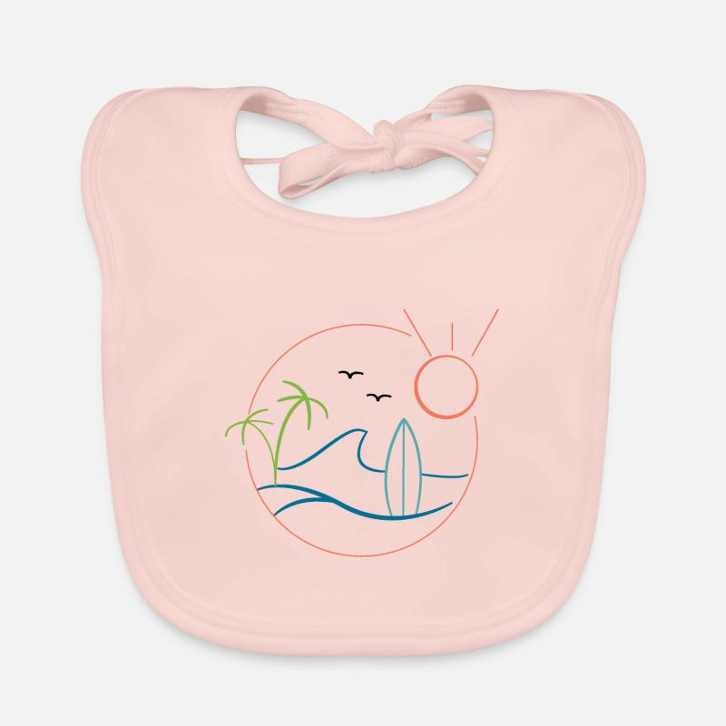 Surfing Organic Baby Bibs