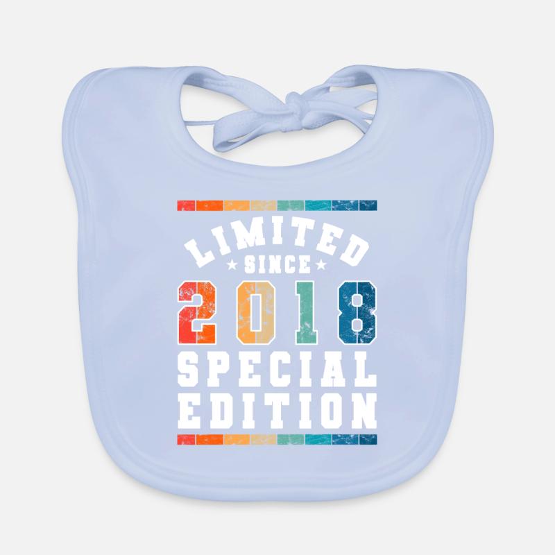 Limited Edition since 2018 Geburtstag Geschenk Baby Bio-Lätzchen