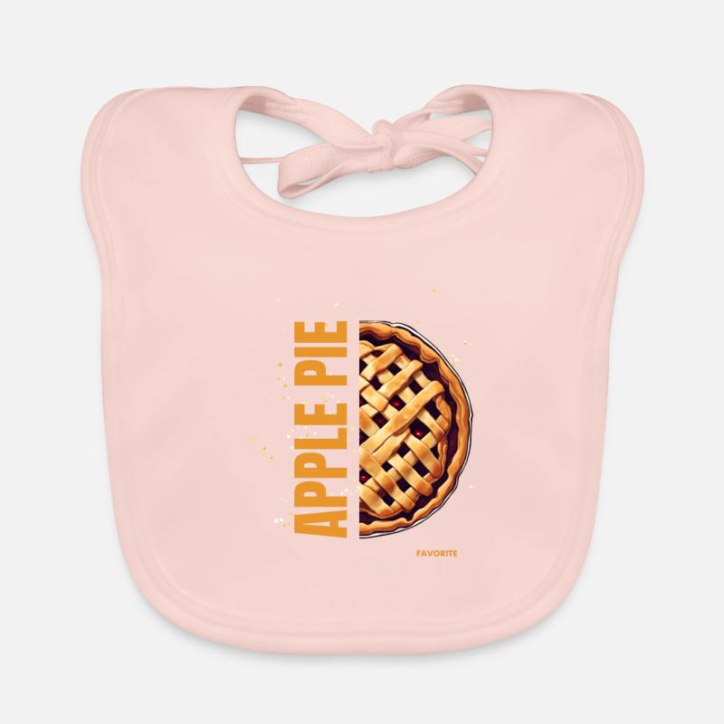 Un demi-gâteau en cuisson rapide - Bavoir bio Bébé - rose