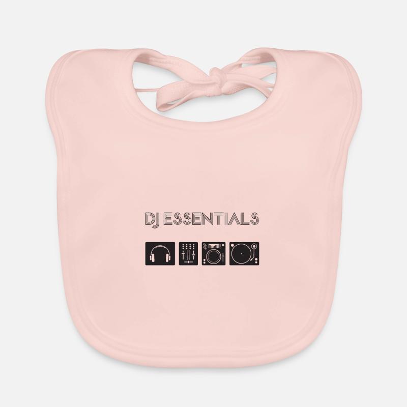 DJ Djing Gift Deejay Disc Jockey DJ Deejay - Bavoir bio Bébé - rose