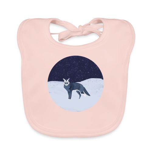 Blue fox - Vauvan luomuruokalappu