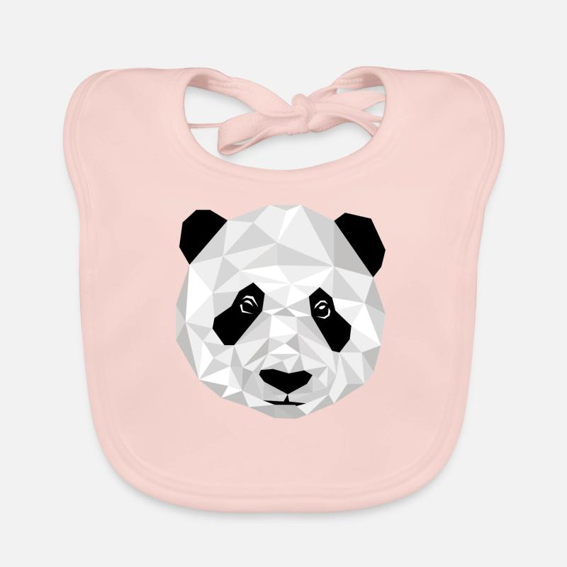 Graphic panda 2 Organic Baby Bibs