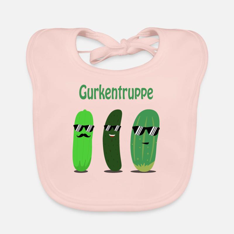 Gurken - Gurke - Gurkentruppe Baby Bio-Lätzchen
