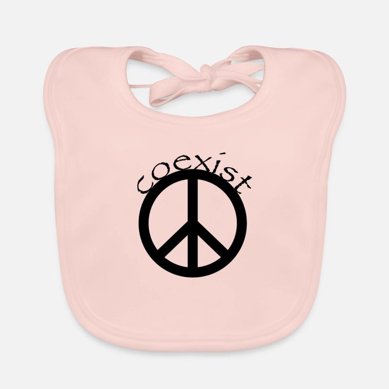 Coexist (Peace) Organic Baby Bibs