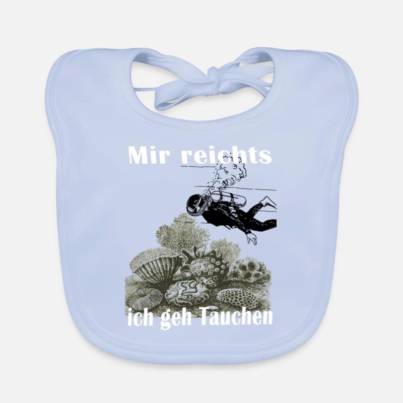 Plongée, plongeur, plongée Bavoir bio Bébé