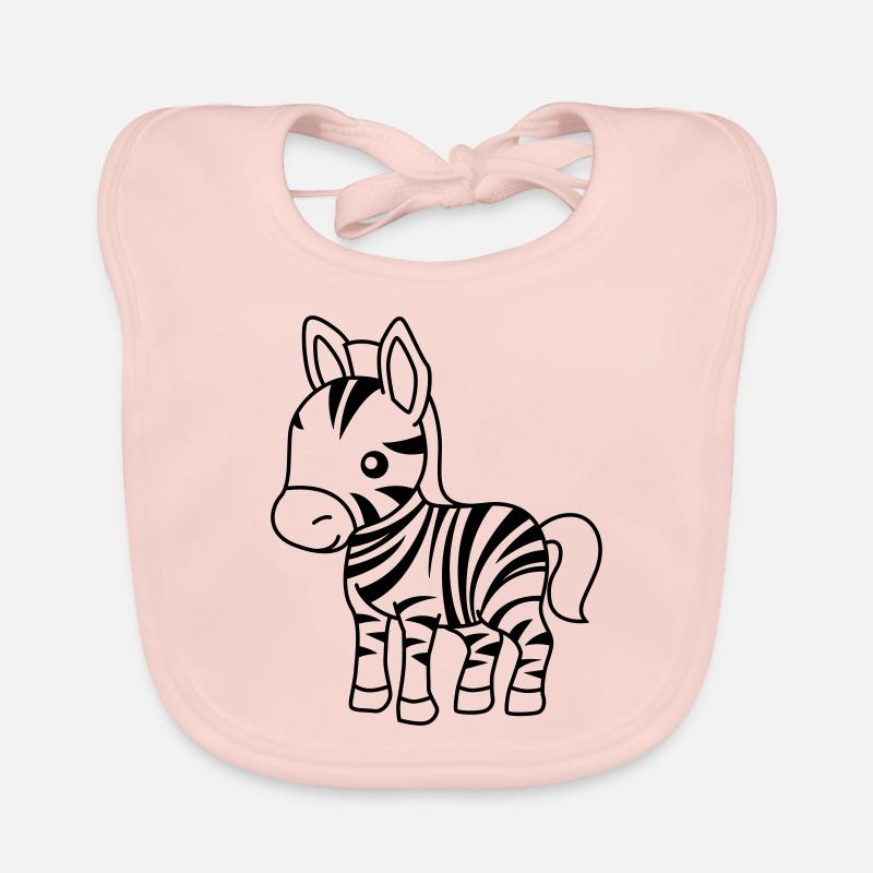 Zebra Comic Tier Baby Bio-Lätzchen