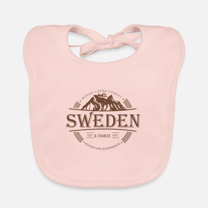 Suède-Sweden Bavoir bio Bébé