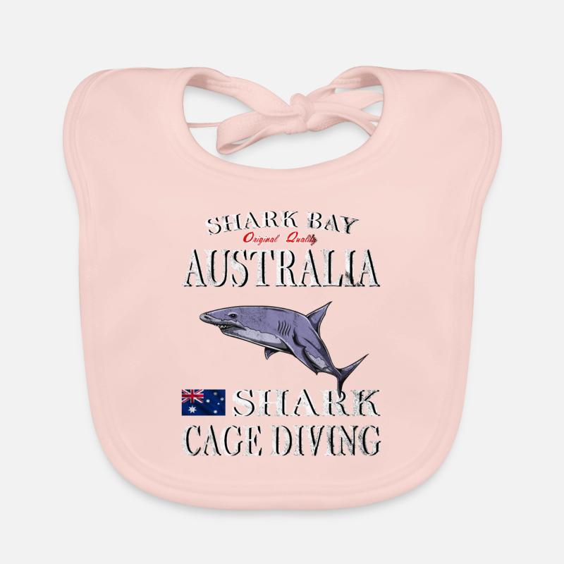 Australie - Australie, plongée requin Bavoir bio Bébé