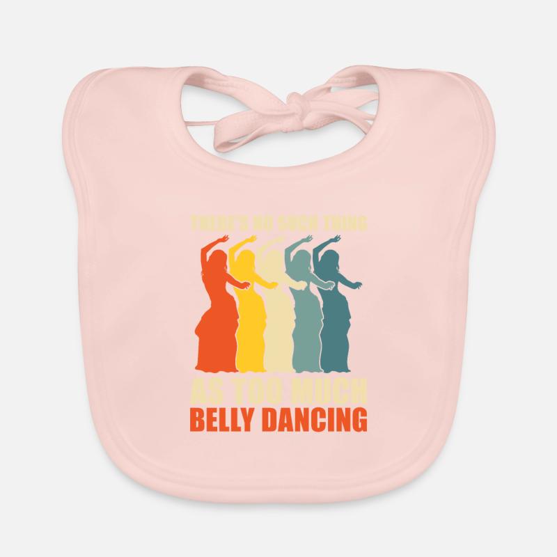 Too much belly dancing for belly dancer Organic Baby Bibs