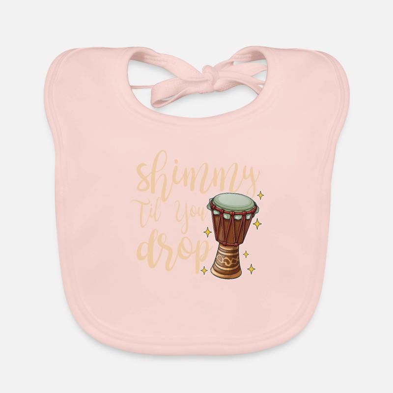 Shimmy Till You Drop For Belly Dancer Organic Baby Bibs