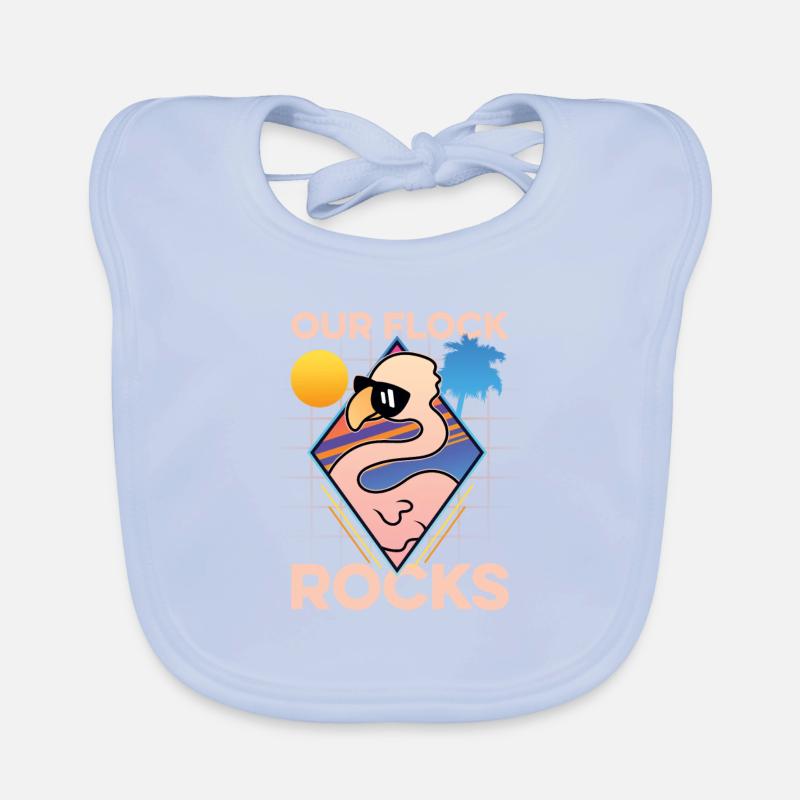 Our Flock Rocks Organic Baby Bibs
