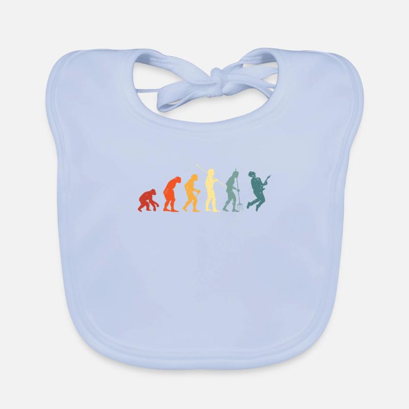 Guitar Evolution Guitar Lovers Guitarist Organic Baby Bibs