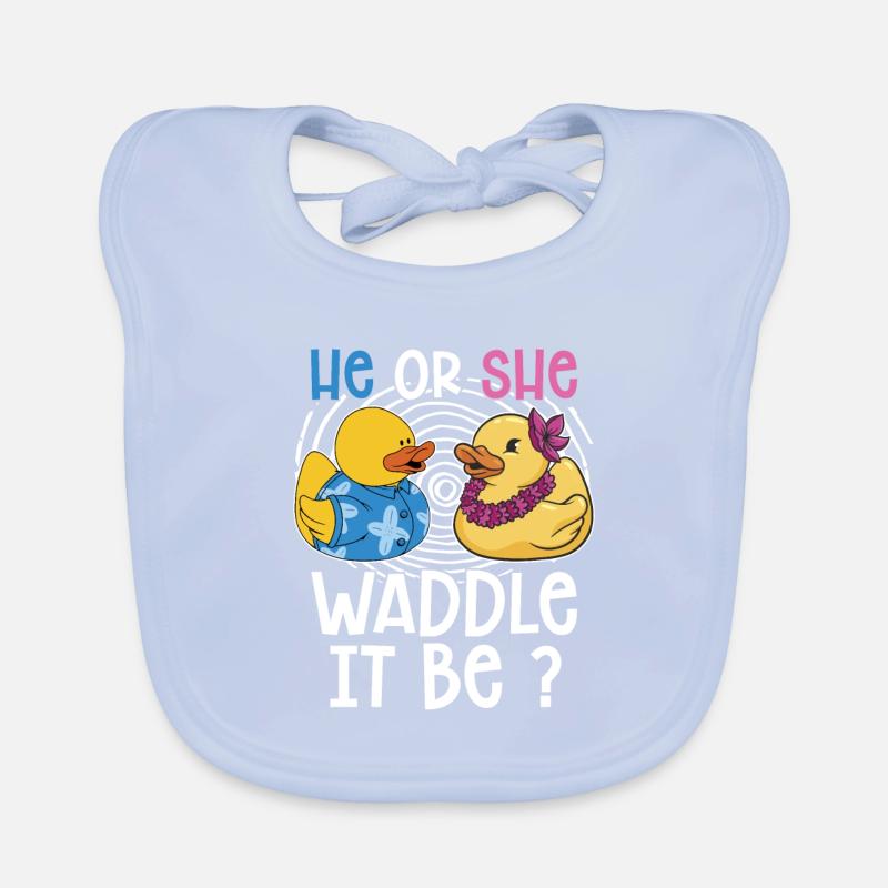 Er Oder Sie Watschelt Es Sein? Baby Bio-Lätzchen