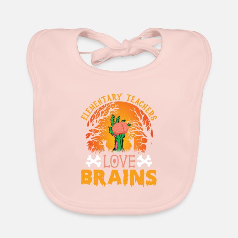 Enseignante élémentaire Lieben Brains École élémentaire Bavoir bio Bébé
