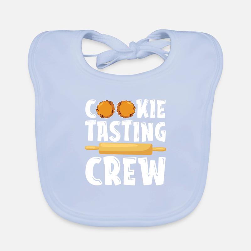 Équipe de dégustation de biscuits Joyeux Noël Bavoir bio Bébé