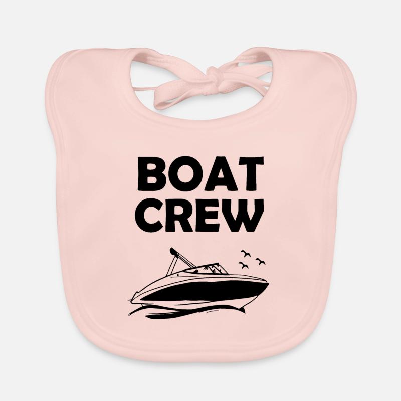 Boat crew as a group Boating Organic Baby Bibs