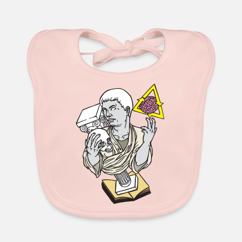 Statue Schädel Siegessäule Baby Bio-Lätzchen