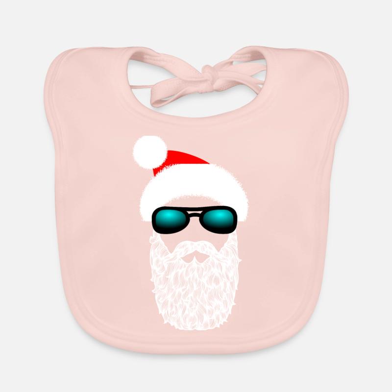 Weihnachtspullover - Hipster Claus Baby Bio-Lätzchen
