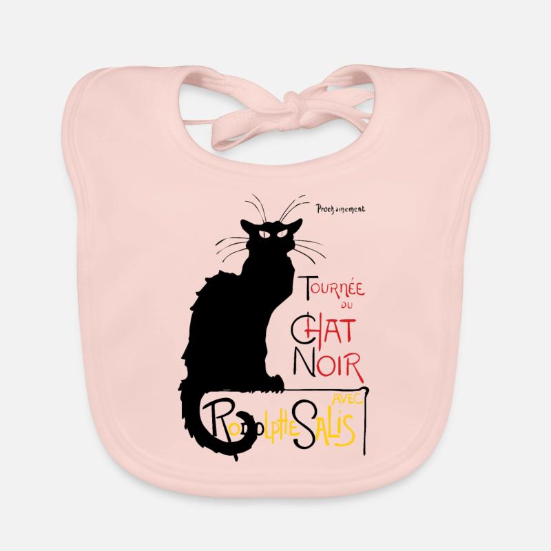 Tournée Du Chat Noir - Bavoir bio Bébé - rose