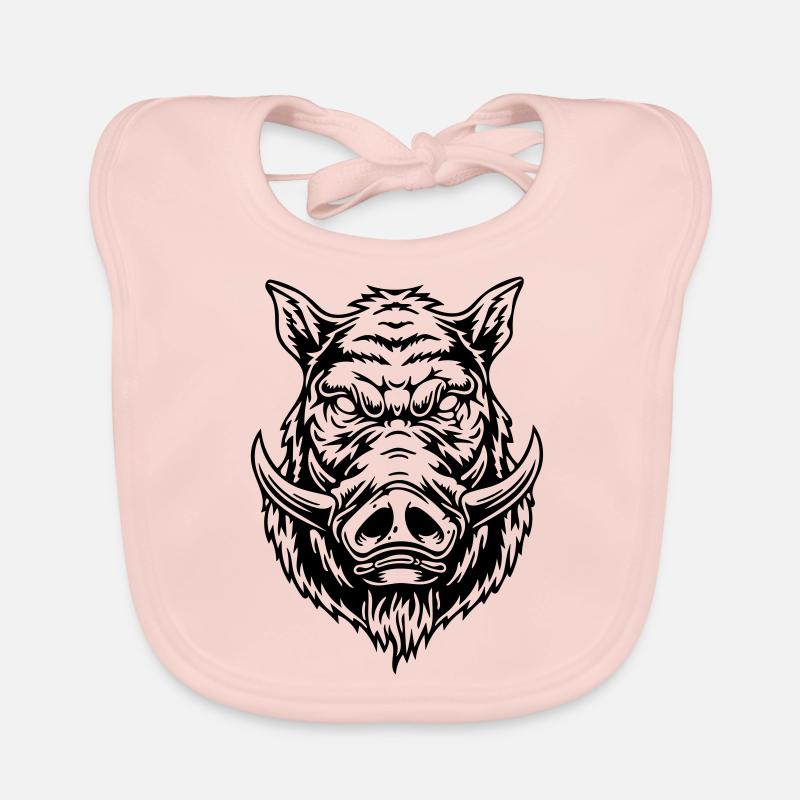 Wild boar Organic Baby Bibs