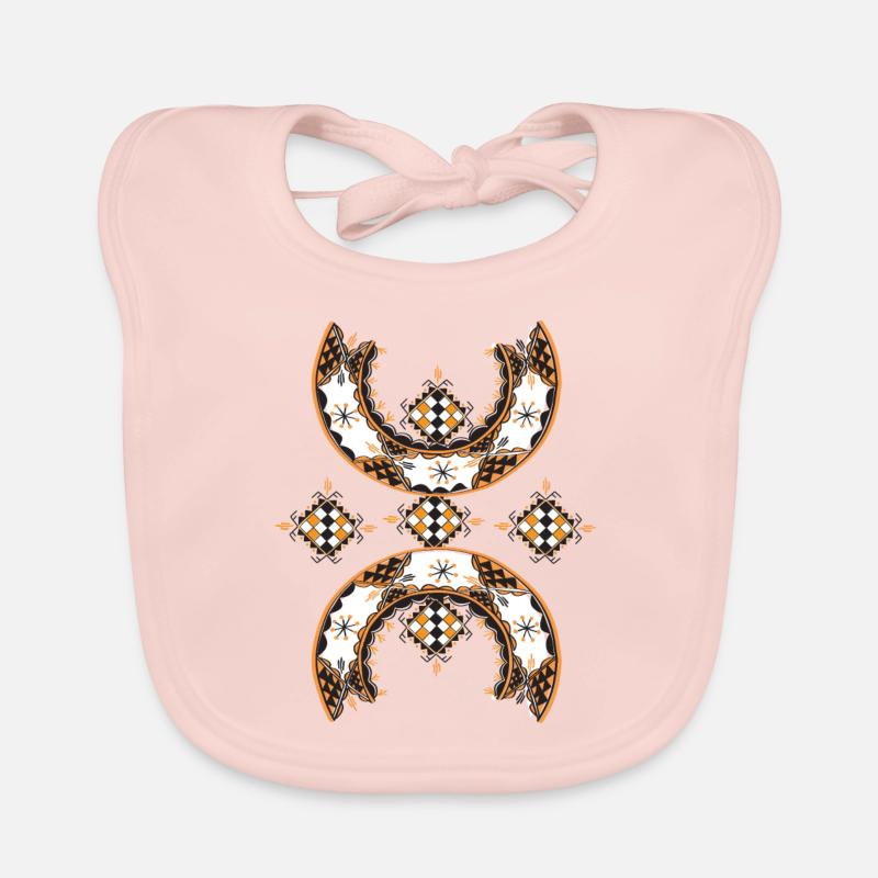 Kabyle- Z imazighen pattern Organic Baby Bibs