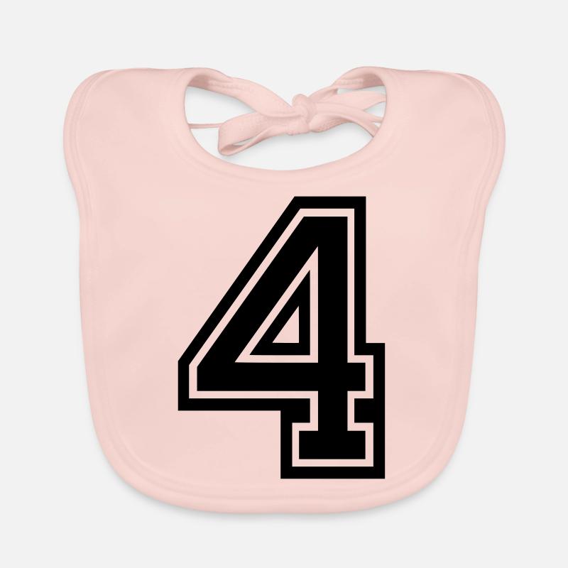 4 - Baby Bio-Lätzchen - Rose