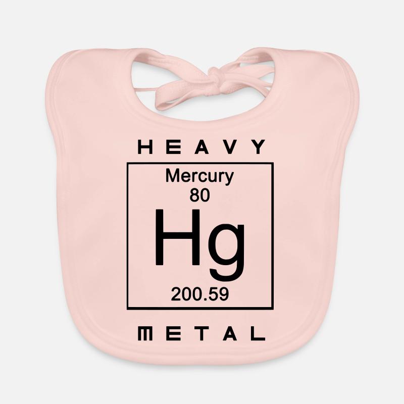 Heavy Metal - Bavoir bio Bébé - rose