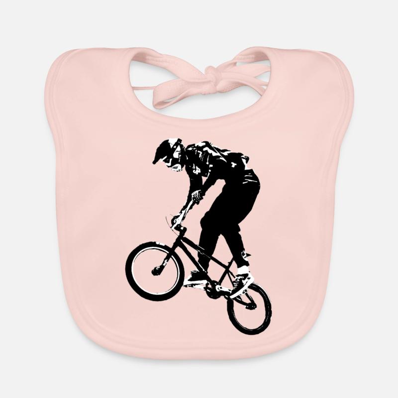 bmx bicross race racing old school Bavoir bio Bébé