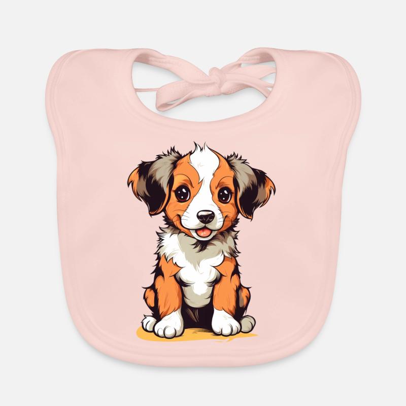 Chiot mignon Bavoir bio Bébé