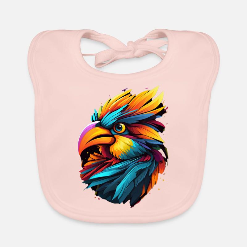 Fink Drawing Art Organic Baby Bibs