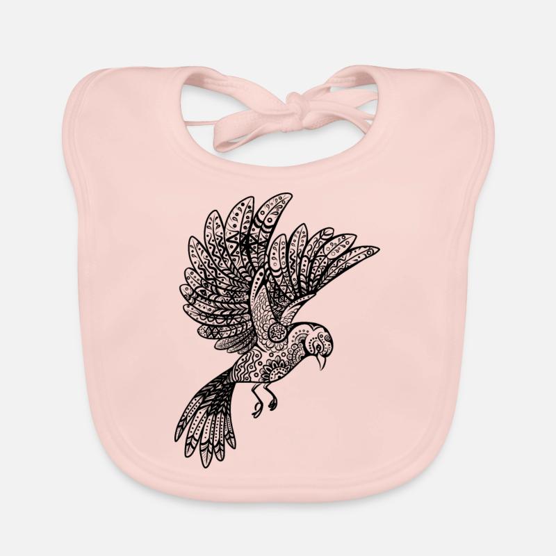 ornamental bird Baby Bio-Lätzchen