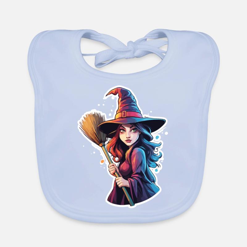 Sorcière / Magie / Rituel de sorcière / Conte de fées / Sort Bavoir bio Bébé
