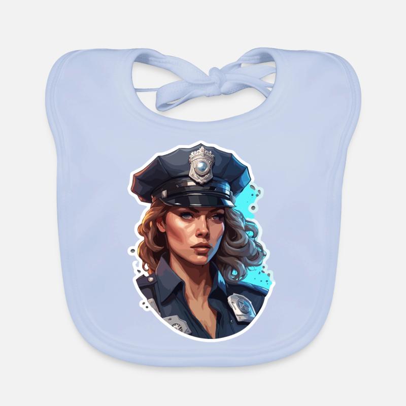 Polizei / Einsatz / Beruf / Job / Einsatzkräfte Baby Bio-Lätzchen