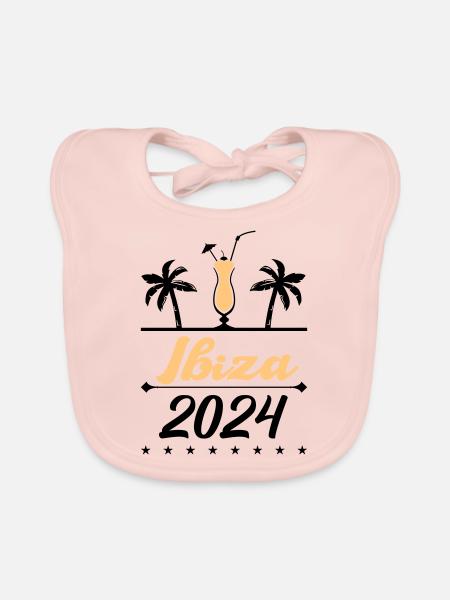 ibiza 2024 - Baby Bio-Lätzchen - Rose - Vorne