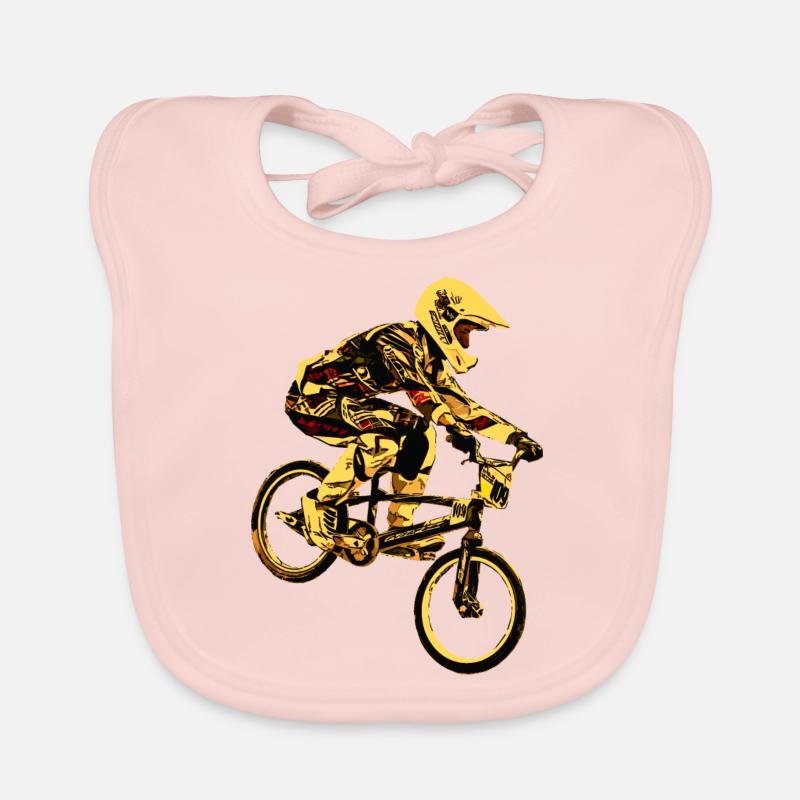 bmx - Bavoir bio Bébé - rose