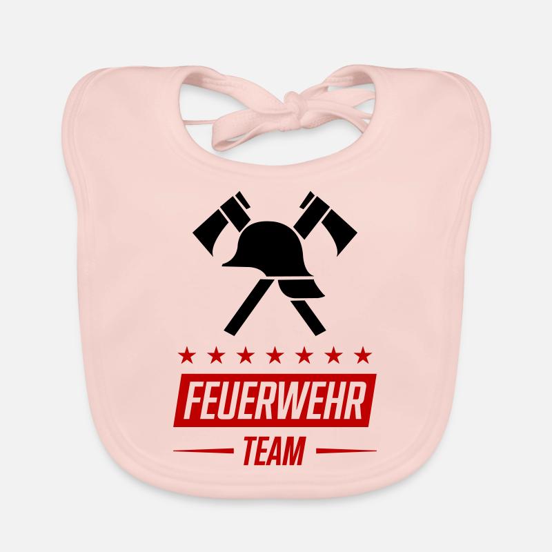 Fire Brigade Team Organic Baby Bibs